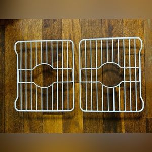 Sink protector set of 2 white